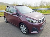 USED 2015 65 PEUGEOT 108 1.0 Active Top! 3dr Petrol Manual Euro 6 (68 ps) &pound;20 TAX-2 KEYS-LOW MILES-SOFT TOP