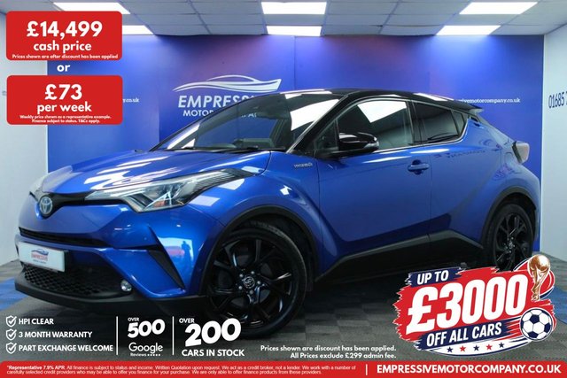 View our Toyota C-HR 1.8 VVT-h Dynamic SUV 5dr Petrol Hybrid CVT Euro 6 (s/s) (122 ps)