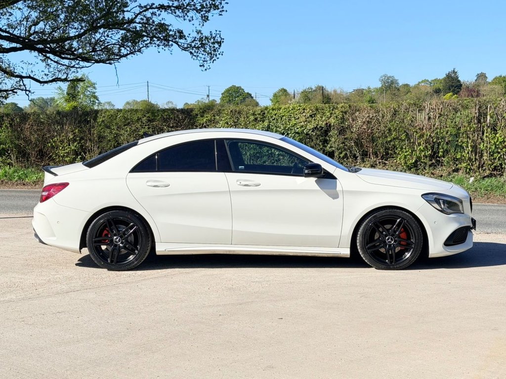 USED 2017 67 MERCEDES-BENZ CLA 1.6 CLA180 AMG Line Coupe 4dr Petrol 7G-DCT Euro 6 (s/s) (122 ps) |R.F Sensor|Camera|NaV|Cruise Control|Half Leath Seats|