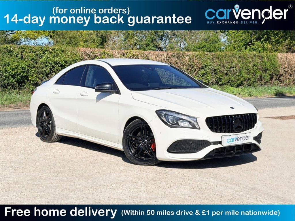 USED 2017 67 MERCEDES-BENZ CLA 1.6 CLA180 AMG Line Coupe 4dr Petrol 7G-DCT Euro 6 (s/s) (122 ps) |R.F Sensor|Camera|NaV|Cruise Control|Half Leath Seats|