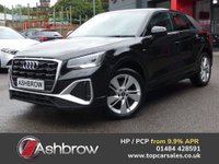 USED 2022 71 AUDI Q2 1.5 TFSI CoD 35 S line 5d S Tronic 150 S/S 1 OWNER, FULL AUDI HISTORY, SAT NAV, VIRTUAL COCKPIT (DIGITAL DASH), APPLE CARPLAY / ANDROID AUTO, REAR PARKING SENSORS, ELECTRIC TAILGATE, LED DAYTIME RUNNING LIGHTS, RAIN & LIGHT SENSORS, CRUISE CONTROL & SPEED LIMITER, ELECTRIC FOLDING MIRRORS, HALF LEATHER, SPORT SEATS WITH ELECTRIC LUMBAR SUPPORT, DAB RADIO, BLUETOOTH, VOICE CONTROL, S TRONIC AUTOMATIC, 18 INCH ALLOYS, AIR CONDITIONING, AUTO DIMMING REAR VIEW, ILLUMINATING VANITY MIRRORS, AUTO HOLD, DRIVE SELECT, FRONT ARM REST, AUX & USB