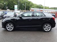 USED 2022 71 AUDI Q2 1.5 TFSI CoD 35 S line 5d S Tronic 150 S/S 1 OWNER, FULL AUDI HISTORY, SAT NAV, VIRTUAL COCKPIT (DIGITAL DASH), APPLE CARPLAY / ANDROID AUTO, REAR PARKING SENSORS, ELECTRIC TAILGATE, LED DAYTIME RUNNING LIGHTS, RAIN & LIGHT SENSORS, CRUISE CONTROL & SPEED LIMITER, ELECTRIC FOLDING MIRRORS, HALF LEATHER, SPORT SEATS WITH ELECTRIC LUMBAR SUPPORT, DAB RADIO, BLUETOOTH, VOICE CONTROL, S TRONIC AUTOMATIC, 18 INCH ALLOYS, AIR CONDITIONING, AUTO DIMMING REAR VIEW, ILLUMINATING VANITY MIRRORS, AUTO HOLD, DRIVE SELECT, FRONT ARM REST, AUX & USB