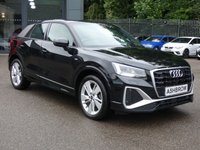 USED 2022 71 AUDI Q2 1.5 TFSI CoD 35 S line 5d S Tronic 150 S/S 1 OWNER, FULL AUDI HISTORY, SAT NAV, VIRTUAL COCKPIT (DIGITAL DASH), APPLE CARPLAY / ANDROID AUTO, REAR PARKING SENSORS, ELECTRIC TAILGATE, LED DAYTIME RUNNING LIGHTS, RAIN & LIGHT SENSORS, CRUISE CONTROL & SPEED LIMITER, ELECTRIC FOLDING MIRRORS, HALF LEATHER, SPORT SEATS WITH ELECTRIC LUMBAR SUPPORT, DAB RADIO, BLUETOOTH, VOICE CONTROL, S TRONIC AUTOMATIC, 18 INCH ALLOYS, AIR CONDITIONING, AUTO DIMMING REAR VIEW, ILLUMINATING VANITY MIRRORS, AUTO HOLD, DRIVE SELECT, FRONT ARM REST, AUX & USB