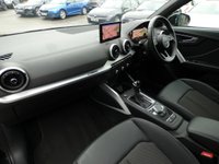USED 2022 71 AUDI Q2 1.5 TFSI CoD 35 S line 5d S Tronic 150 S/S 1 OWNER, FULL AUDI HISTORY, SAT NAV, VIRTUAL COCKPIT (DIGITAL DASH), APPLE CARPLAY / ANDROID AUTO, REAR PARKING SENSORS, ELECTRIC TAILGATE, LED DAYTIME RUNNING LIGHTS, RAIN & LIGHT SENSORS, CRUISE CONTROL & SPEED LIMITER, ELECTRIC FOLDING MIRRORS, HALF LEATHER, SPORT SEATS WITH ELECTRIC LUMBAR SUPPORT, DAB RADIO, BLUETOOTH, VOICE CONTROL, S TRONIC AUTOMATIC, 18 INCH ALLOYS, AIR CONDITIONING, AUTO DIMMING REAR VIEW, ILLUMINATING VANITY MIRRORS, AUTO HOLD, DRIVE SELECT, FRONT ARM REST, AUX & USB