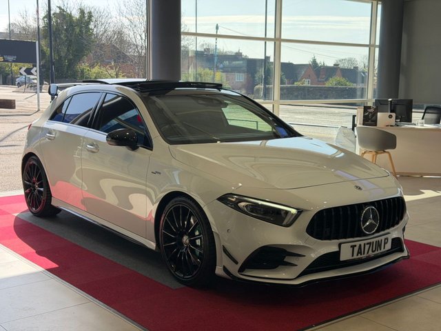 View our Mercedes-Benz A-Class 2.0 A35 AMG (Premium Plus) Hatchback 5dr Petrol 7G-DCT 4MATIC Euro 6 (s/s) (306 ps)