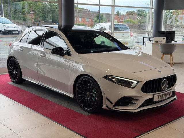 View our Mercedes-Benz A-Class 2.0 A35 AMG (Premium Plus) Hatchback 5dr Petrol 7G-DCT 4MATIC Euro 6 (s/s) (306 ps)