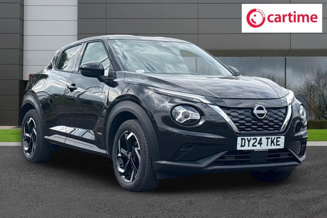 View our Nissan Juke 1.6 N-Connecta SUV 5dr Petrol Hybrid Auto Euro 6 (143 ps) Rear View Camera, Front / Rear Parking Sensors, Android Auto / Apple CarPlay, NissanConnect Navigation, 17In Alloys