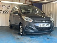 USED 2012 62 HYUNDAI I10 1.2 Classic Hatchback 5dr Petrol Manual Euro 5 (85 bhp)+2 KEYS+HISTORY+�&pound;20 TAX+USB+12 MONTH MOT ON SALE+POWER STEERING+HPI CLEAR+VOSA MOT HISTORY PRINTOUT 2 KEYS+HISTORY+&pound;20 TAX+USB+12 MONTH MOT ON SALE+POWER STEERING+HPI CLEAR