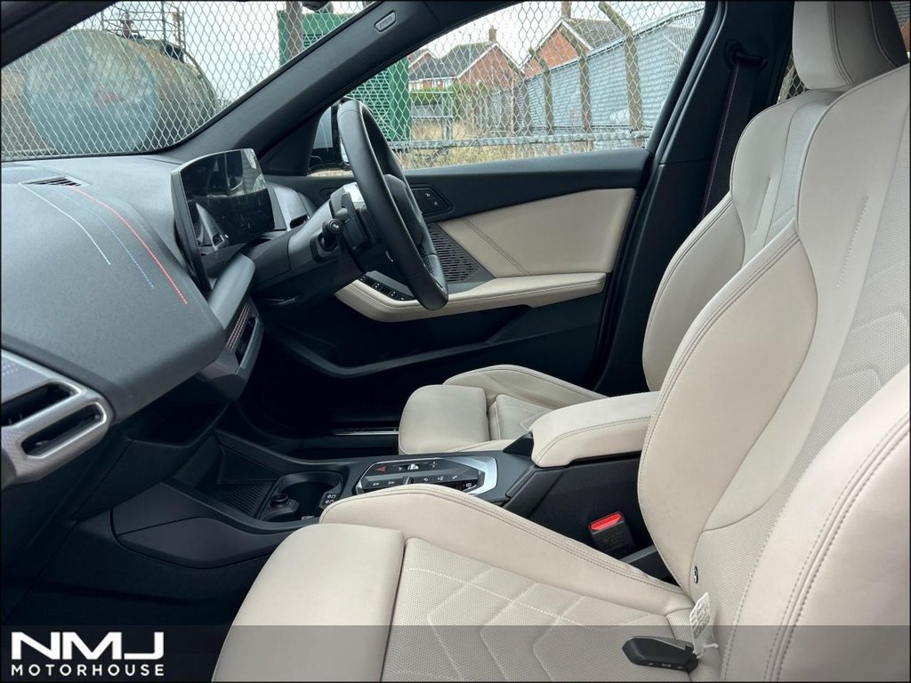 USED 2024 74 BMW 1 SERIES 1.5 120i MHT M Sport Hatchback 5dr Petrol Hybrid DCT Euro 6 (s/s) (170 ps) 9.9%APR OYSTER VEGANZA SEATS