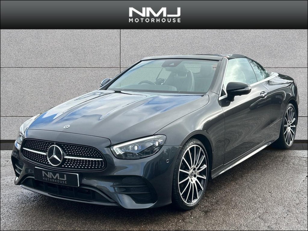 USED 2021 21 MERCEDES-BENZ E CLASS 2.0 E300h MHEV AMG Line Night Edition (Premium Plus) Cabriolet G-Tronic+ Euro 6 (s/s) 2dr 9.9%APR 360 CAMERA PRM PLUS