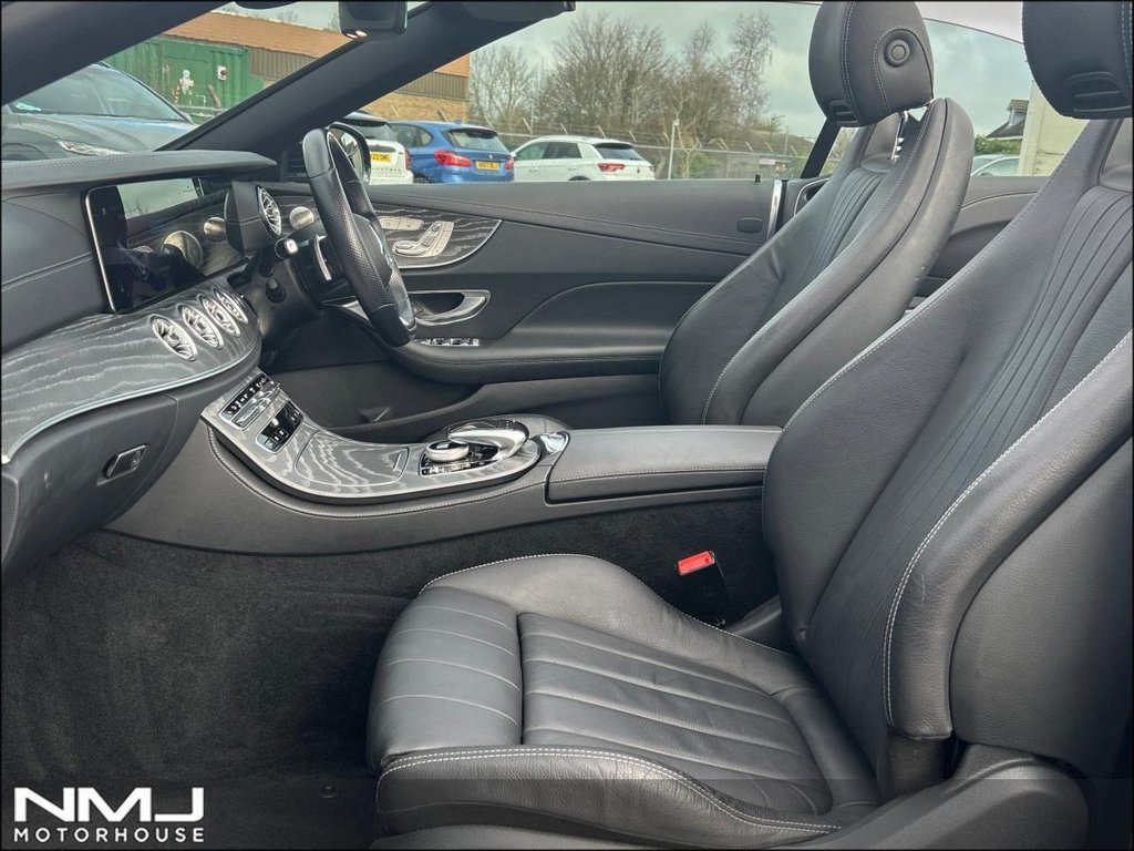 USED 2021 21 MERCEDES-BENZ E CLASS 2.0 E300h MHEV AMG Line Night Edition (Premium Plus) Cabriolet G-Tronic+ Euro 6 (s/s) 2dr 9.9%APR 360 CAMERA PRM PLUS