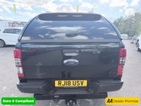 USED 2018 18 FORD RANGER Black 3.2 TDCi Wildtrak pickup, 98,000 miles, Automatic 4WD, 18in Alloys, Sat nav, Rear camera, Touchscreen, A/C. Plus VAT @ 20%! This 2018 Ford Ranger TDCi Wildtrak is ready for its next adventure, benefiting from a 12 month MOT provided on purchase and a 3 month warranty for your peace of mind. and a very goood service History @ 1K, 23K, 34K, 46K, 58K, 73K, and 95K  Under the bonnet, you'll find a robust 3.2L diesel engine paired with a capable four wheel drive system, making it well suited for a variety of tasks and terrains.  Inside, the Wildtrak trim offers comfort and convenience with Dual Zone Electronic Automatic T