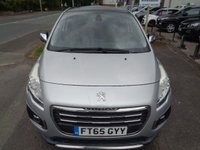 USED 2015 65 PEUGEOT 3008 1.6 BlueHDi Allure SUV 5dr Diesel ETG Euro 6 (s/s) (120 ps) SAT NAV REV CAMERA PAN ROOF 7 SERVICE STAMPS 12 MONTHS MOT
