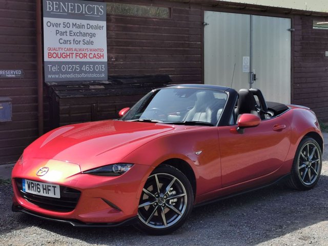 2016 16 Mazda MX-5 2.0 SKYACTIV-G Sport Nav Convertible 2dr Petrol Manual Euro 6 (160 ps)