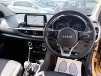 USED 2021 71 KIA PICANTO Yellow 1.0 DPi X-Line S hatchback, 5,200 miles, ULEZ compliant, Automatic AMT, CarPlay/Android Auto, Rear Camera, Rear sensors, 16in alloys, A/C. Boasting exceptionally low mileage for its age, this 2021 Kia Picanto DPi X Line S represents a superb ownership opportunity. With only one owner from new and a full dealership service history, including a recent service at 5106 miles on 2025 11 08, this Euro 6 compliant 1.0L petrol model is in excellent condition. It comes with a 3 month warranty and a 12 month MOT provided on purchase, offering peace of mind. Notable features include Bluetooth with music streaming, rear parking sensors for eas