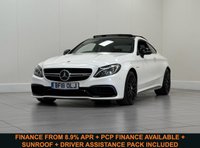USED 2018 18 MERCEDES-BENZ C-CLASS 4.0 C63 V8 BiTurbo AMG S (Premium) Coupe 2dr Petrol SpdS MCT Euro 6 (s/s) (510 ps) SUNROOF  UPGRADED WHEELS + DRIVING ASSISTANCE PACK + AMG NIGHT PACK