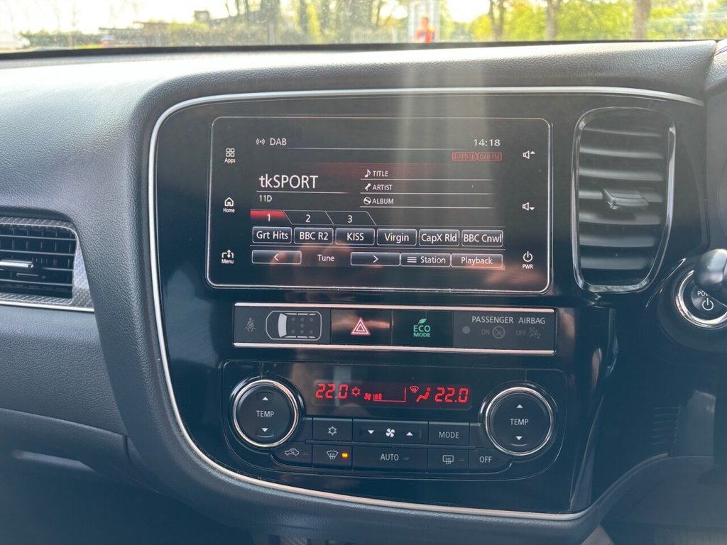 USED 2019 19 MITSUBISHI OUTLANDER 2.4h TwinMotor 13.8kWh 4h SUV 5dr Petrol Plug-in Hybrid CVT 4WD Euro 6 (s/s) (209 ps) &pound;ZERO DEPOSIT FINANCE