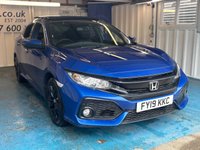 USED 2019 19 HONDA CIVIC 1.0 VTEC Turbo EX Hatchback 5dr Petrol Manual Euro 6 (s/s) (126 ps)+2 KEYS+1 FORMER KEEPER+PRIVACY+FSH 6 STAMPS+PANORAMIC SUNROOF+NAV+PARK CONTROL+MEDIA+FULL LEATHER SEATS+BLACK ALLOY WHEELS+BLUETOOTH+ 2 KEYS+1 FORMER KEEPER+PRIVACY+FSH 6 STAMPS+PANORAMIC SUNROOF+NAV+PARK CONTROL+MEDIA+FULL LEATHER SEATS+BLACK ALLOY WHEELS+BLUETOOTH+CLIMATE+CRUISE+HEATED FRONT SEATS+HPI CLEAR