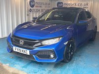 USED 2019 19 HONDA CIVIC 1.0 VTEC Turbo EX Hatchback 5dr Petrol Manual Euro 6 (s/s) (126 ps)+2 KEYS+1 FORMER KEEPER+PRIVACY+FSH 6 STAMPS+PANORAMIC SUNROOF+NAV+PARK CONTROL+MEDIA+FULL LEATHER SEATS+BLACK ALLOY WHEELS+BLUETOOTH+ 2 KEYS+1 FORMER KEEPER+PRIVACY+FSH 6 STAMPS+PANORAMIC SUNROOF+NAV+PARK CONTROL+MEDIA+FULL LEATHER SEATS+BLACK ALLOY WHEELS+BLUETOOTH+CLIMATE+CRUISE+HEATED FRONT SEATS+HPI CLEAR