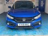 USED 2019 19 HONDA CIVIC 1.0 VTEC Turbo EX Hatchback 5dr Petrol Manual Euro 6 (s/s) (126 ps)+2 KEYS+1 FORMER KEEPER+PRIVACY+FSH 6 STAMPS+PANORAMIC SUNROOF+NAV+PARK CONTROL+MEDIA+FULL LEATHER SEATS+BLACK ALLOY WHEELS+BLUETOOTH+ 2 KEYS+1 FORMER KEEPER+PRIVACY+FSH 6 STAMPS+PANORAMIC SUNROOF+NAV+PARK CONTROL+MEDIA+FULL LEATHER SEATS+BLACK ALLOY WHEELS+BLUETOOTH+CLIMATE+CRUISE+HEATED FRONT SEATS+HPI CLEAR
