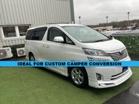 USED 2009 TOYOTA VELLFIRE TOYOTA VELLFIRE 2.4 LITRE PETROL FWD IDEAL FOR CUSTOM CAMPER CONVERSION #1320 IDEAL FOR CUSTOM CAMPER CONVERSION