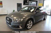 USED 2019 68 AUDI A3 1.5 TFSI CoD 35 Sport Sportback 5dr Petrol Manual Euro 6 (s/s) (150 ps) ***SATNAV & CRUISE CONTROL***BLUETOOTH DAB & AUDI SMARTPHONE INTERFACE***XENON LIGHTS & CLIMATE CONTROL***REAR PARKING SENSORS***HALF LEATHER & FRONT SPORT SEATS***AUDI DRIVE SELECT***FULL SERVICE HISTORY***