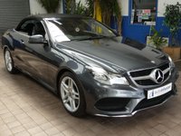 USED 2014 06 MERCEDES-BENZ E-CLASS 2.0 E200 AMG Line Cabriolet 2dr Petrol G-Tronic+ Euro 6 (s/s) (184 ps) SAT NAV AIR SCARF HEATED SEATS LEATHER INTERIOR CRUISE CONTROL PARKING SENSORS 2 OWNERS EXCELLENT SERVICE HISTORY 9 SERVICES TO 57K MILES WARRANTY