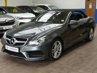 USED 2014 06 MERCEDES-BENZ E-CLASS 2.0 E200 AMG Line Cabriolet 2dr Petrol G-Tronic+ Euro 6 (s/s) (184 ps) SAT NAV AIR SCARF HEATED SEATS LEATHER INTERIOR CRUISE CONTROL PARKING SENSORS 2 OWNERS EXCELLENT SERVICE HISTORY 9 SERVICES TO 57K MILES WARRANTY