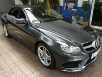 USED 2014 06 MERCEDES-BENZ E-CLASS 2.0 E200 AMG Line Cabriolet 2dr Petrol G-Tronic+ Euro 6 (s/s) (184 ps) SAT NAV AIR SCARF HEATED SEATS LEATHER INTERIOR CRUISE CONTROL PARKING SENSORS 2 OWNERS EXCELLENT SERVICE HISTORY 9 SERVICES TO 57K MILES WARRANTY