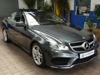USED 2014 06 MERCEDES-BENZ E-CLASS 2.0 E200 AMG Line Cabriolet 2dr Petrol G-Tronic+ Euro 6 (s/s) (184 ps) SAT NAV AIR SCARF HEATED SEATS LEATHER INTERIOR CRUISE CONTROL PARKING SENSORS 2 OWNERS EXCELLENT SERVICE HISTORY 9 SERVICES TO 57K MILES WARRANTY