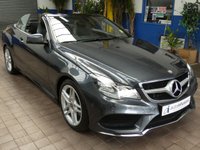 USED 2014 06 MERCEDES-BENZ E-CLASS 2.0 E200 AMG Line Cabriolet 2dr Petrol G-Tronic+ Euro 6 (s/s) (184 ps) SAT NAV AIR SCARF HEATED SEATS LEATHER INTERIOR CRUISE CONTROL PARKING SENSORS 2 OWNERS EXCELLENT SERVICE HISTORY 9 SERVICES TO 57K MILES WARRANTY