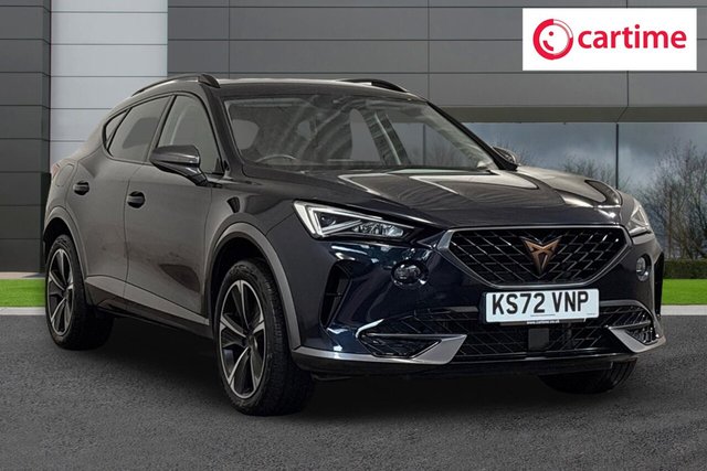 View our Cupra Formentor 1.5 TSI V1 SUV 5dr Petrol DSG Euro 6 (s/s) (150 ps) Rear Park Sensors, Navigation System, Wireless Phone Charger, 18In Alloys, Electrically Adjustable Door Mirrors