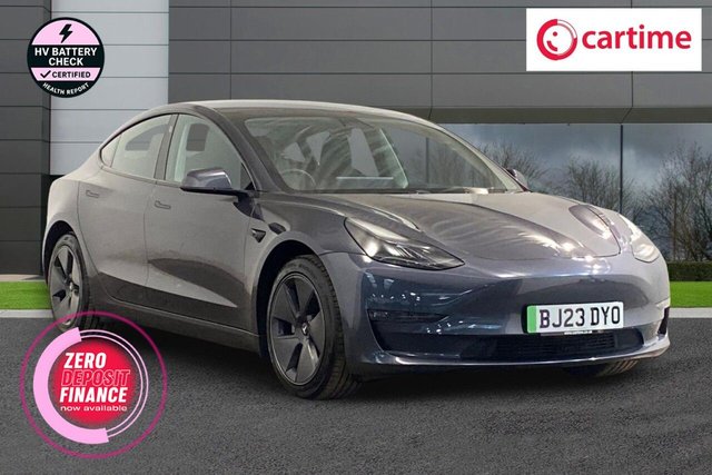 View our Tesla Model 3 (Dual Motor) Long Range Saloon 4dr Electric Auto 4WDE (346 ps) Panoramic Roof, Park Assist Camera, Heated Seats, Heated Steering Wheel, Navigation System