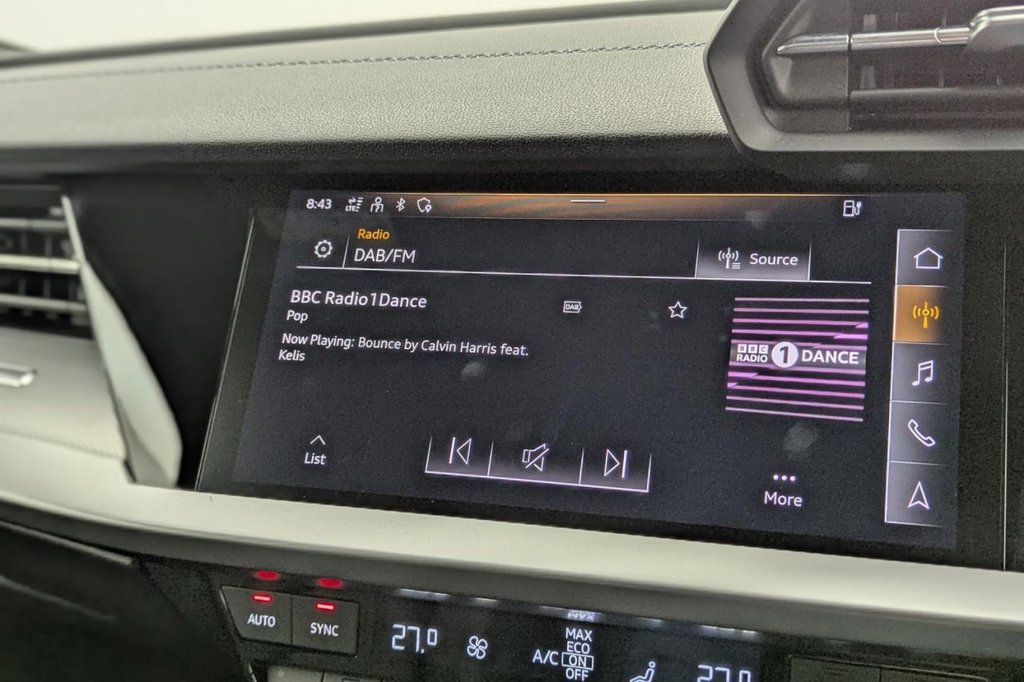 USED 2022 22 AUDI A3 1.4 TFSIe 40 S line Sportback 5dr Petrol Plug-in Hybrid S Tronic Euro 6 (s/s) 13kWh (204 ps) Sat Nav, Car Play, Sensors