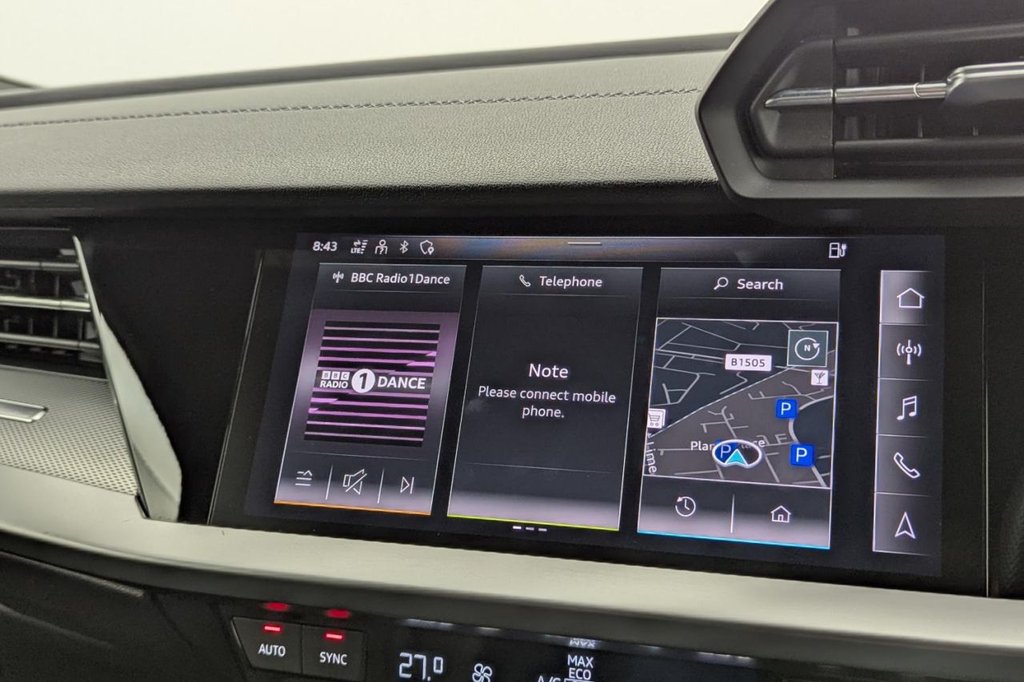 USED 2022 22 AUDI A3 1.4 TFSIe 40 S line Sportback 5dr Petrol Plug-in Hybrid S Tronic Euro 6 (s/s) 13kWh (204 ps) Sat Nav, Car Play, Sensors