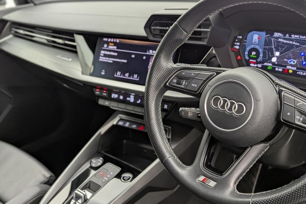 USED 2022 22 AUDI A3 1.4 TFSIe 40 S line Sportback 5dr Petrol Plug-in Hybrid S Tronic Euro 6 (s/s) 13kWh (204 ps) Sat Nav, Car Play, Sensors