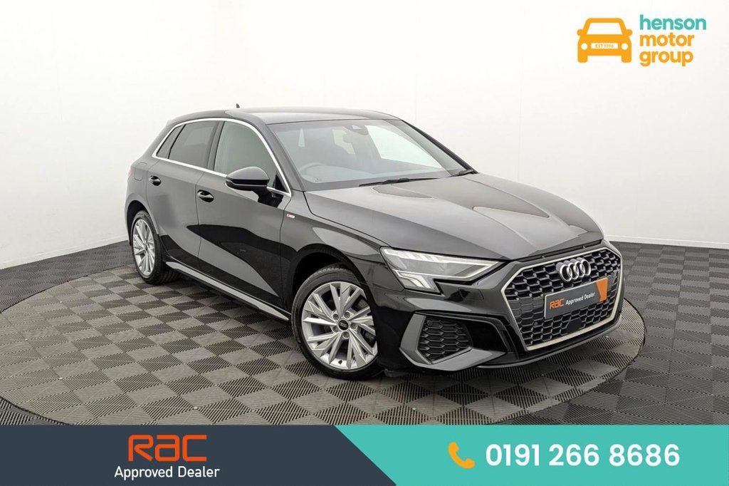 USED 2022 22 AUDI A3 1.4 TFSIe 40 S line Sportback 5dr Petrol Plug-in Hybrid S Tronic Euro 6 (s/s) 13kWh (204 ps) Sat Nav, Car Play, Sensors
