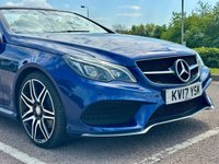 USED 2017 17 MERCEDES-BENZ E-CLASS 2.1 E220d AMG Line Edition (Premium) Cabriolet 2dr Diesel G-Tronic+ Euro 6 (s/s) (177 ps) REVERSE CAMERA