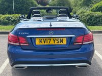 USED 2017 17 MERCEDES-BENZ E-CLASS 2.1 E220d AMG Line Edition (Premium) Cabriolet 2dr Diesel G-Tronic+ Euro 6 (s/s) (177 ps) REVERSE CAMERA