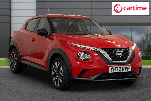 View our Nissan Juke 1.0 DIG-T Acenta SUV 5dr Petrol DCT Auto Euro 6 (s/s) (114 ps) Rear View Camera, Android Auto / Apple CarPlay, Touchscreen, Electrically Adjustable Door Mirrors, 17In Flex Wheels