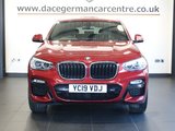 USED 2019 19 BMW X4 2.0 20d M Sport SUV 5dr Diesel Auto xDrive Euro 6 (s/s) (190 ps) HIGH SPECIFICATION, HIGH PEDIGREE 4 WHEEL DRIVE BMW + COMES WITH A FULL SERVICE HISTORY + PROFESSIONAL SATELLITE NAVIGATION + REAR VIEW CAMERA + HARMAN KARDON SOUND SYSTEM + FRONT AND REAR PARKING SENSORS + 20 INCH ALLOY WHEELS + ENHANCED BLUETOOTH PHONE AND MEDIA CONNECTIVITY + AUTOMATIC LED HEADLIGHTS + IN CAR ENTERTAINMENT WITH MEDIA DISPLAY + CRUISE CONTROL + PRIVACY GLASS + SELECTABLE DRIVING MODES + ECO STOP/START SYSTEM + LEATHER MULTIFUNCTIONAL STEERING WHEEL