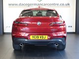USED 2019 19 BMW X4 2.0 20d M Sport SUV 5dr Diesel Auto xDrive Euro 6 (s/s) (190 ps) HIGH SPECIFICATION, HIGH PEDIGREE 4 WHEEL DRIVE BMW + COMES WITH A FULL SERVICE HISTORY + PROFESSIONAL SATELLITE NAVIGATION + REAR VIEW CAMERA + HARMAN KARDON SOUND SYSTEM + FRONT AND REAR PARKING SENSORS + 20 INCH ALLOY WHEELS + ENHANCED BLUETOOTH PHONE AND MEDIA CONNECTIVITY + AUTOMATIC LED HEADLIGHTS + IN CAR ENTERTAINMENT WITH MEDIA DISPLAY + CRUISE CONTROL + PRIVACY GLASS + SELECTABLE DRIVING MODES + ECO STOP/START SYSTEM + LEATHER MULTIFUNCTIONAL STEERING WHEEL