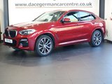 USED 2019 19 BMW X4 2.0 20d M Sport SUV 5dr Diesel Auto xDrive Euro 6 (s/s) (190 ps) HIGH SPECIFICATION, HIGH PEDIGREE 4 WHEEL DRIVE BMW + COMES WITH A FULL SERVICE HISTORY + PROFESSIONAL SATELLITE NAVIGATION + REAR VIEW CAMERA + HARMAN KARDON SOUND SYSTEM + FRONT AND REAR PARKING SENSORS + 20 INCH ALLOY WHEELS + ENHANCED BLUETOOTH PHONE AND MEDIA CONNECTIVITY + AUTOMATIC LED HEADLIGHTS + IN CAR ENTERTAINMENT WITH MEDIA DISPLAY + CRUISE CONTROL + PRIVACY GLASS + SELECTABLE DRIVING MODES + ECO STOP/START SYSTEM + LEATHER MULTIFUNCTIONAL STEERING WHEEL