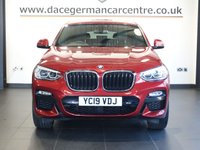 USED 2019 19 BMW X4 2.0 20d M Sport SUV 5dr Diesel Auto xDrive Euro 6 (s/s) (190 ps) HIGH SPECIFICATION, HIGH PEDIGREE 4 WHEEL DRIVE BMW + COMES WITH A FULL SERVICE HISTORY + PROFESSIONAL SATELLITE NAVIGATION + REAR VIEW CAMERA + HARMAN KARDON SOUND SYSTEM + FRONT AND REAR PARKING SENSORS + 20 INCH ALLOY WHEELS + ENHANCED BLUETOOTH PHONE AND MEDIA CONNECTIVITY + AUTOMATIC LED HEADLIGHTS + IN CAR ENTERTAINMENT WITH MEDIA DISPLAY + CRUISE CONTROL + PRIVACY GLASS + SELECTABLE DRIVING MODES + ECO STOP/START SYSTEM + LEATHER MULTIFUNCTIONAL STEERING WHEEL