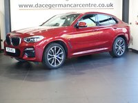 USED 2019 19 BMW X4 2.0 20d M Sport SUV 5dr Diesel Auto xDrive Euro 6 (s/s) (190 ps) HIGH SPECIFICATION, HIGH PEDIGREE 4 WHEEL DRIVE BMW + COMES WITH A FULL SERVICE HISTORY + PROFESSIONAL SATELLITE NAVIGATION + REAR VIEW CAMERA + HARMAN KARDON SOUND SYSTEM + FRONT AND REAR PARKING SENSORS + 20 INCH ALLOY WHEELS + ENHANCED BLUETOOTH PHONE AND MEDIA CONNECTIVITY + AUTOMATIC LED HEADLIGHTS + IN CAR ENTERTAINMENT WITH MEDIA DISPLAY + CRUISE CONTROL + PRIVACY GLASS + SELECTABLE DRIVING MODES + ECO STOP/START SYSTEM + LEATHER MULTIFUNCTIONAL STEERING WHEEL