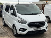 USED 2022 22 FORD TRANSIT CUSTOM 2.0 320 EcoBlue Limited Crew Van Double Cab 5dr Diesel Manual L2 H1 Euro 6 (s/s) (6 Seat) (130 ps) 