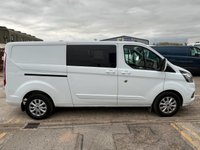 USED 2022 22 FORD TRANSIT CUSTOM 2.0 320 EcoBlue Limited Crew Van Double Cab 5dr Diesel Manual L2 H1 Euro 6 (s/s) (6 Seat) (130 ps) 