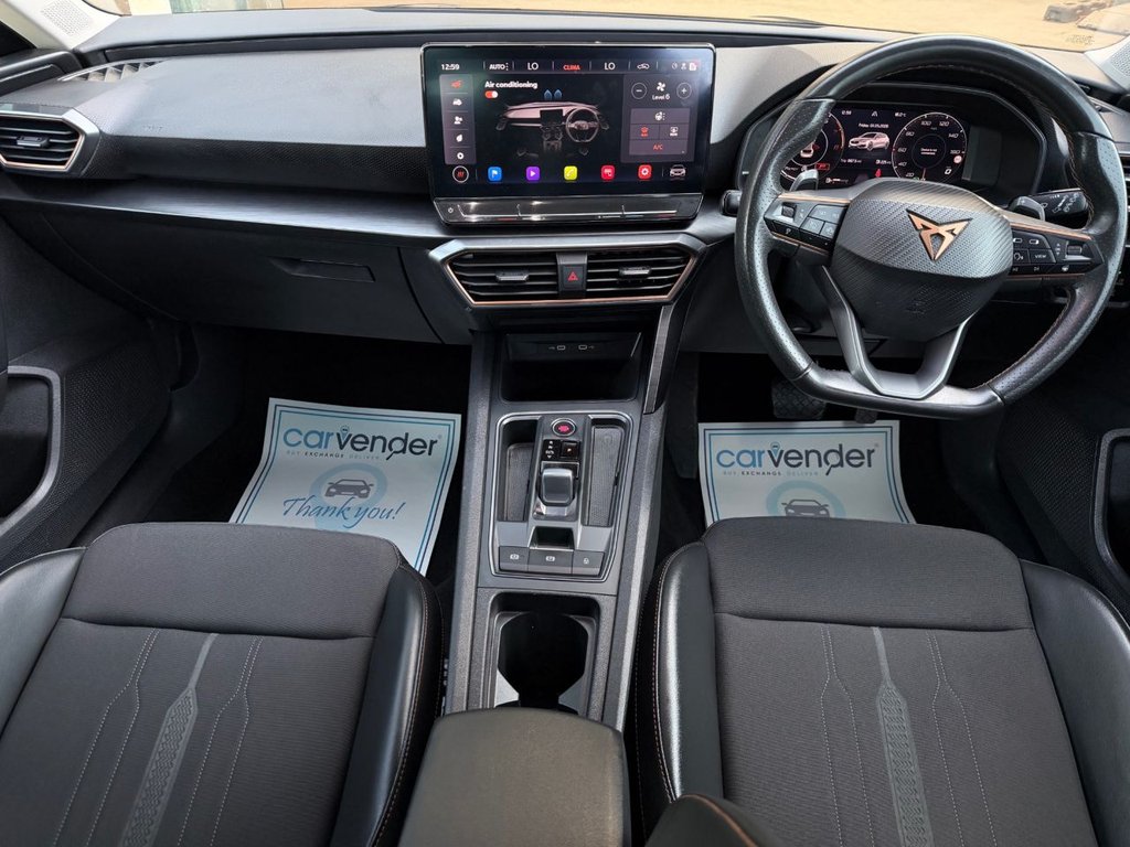 USED 2023 23 CUPRA LEON 1.5 eTSI EVO V1 Hatchback 5dr Petrol Hybrid DSG Euro 6 (s/s) (150 ps) 1 Owner|3 Services|Adp.Cruise|Camera|Apple Car play|Sensors|