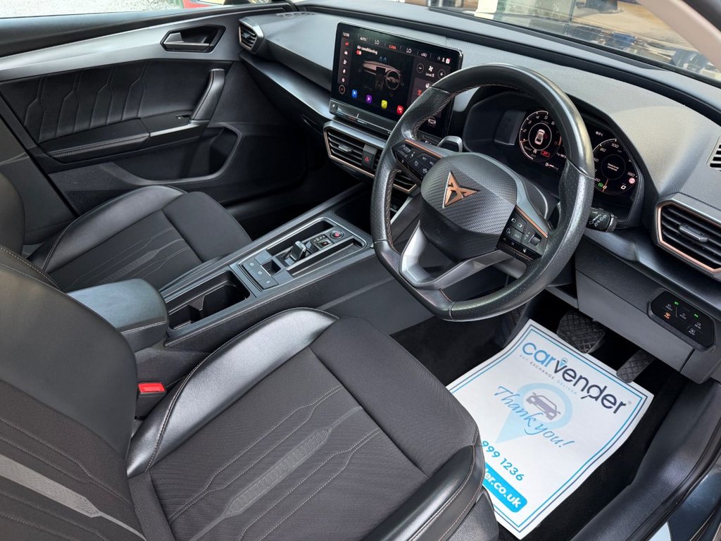 USED 2023 23 CUPRA LEON 1.5 eTSI EVO V1 Hatchback 5dr Petrol Hybrid DSG Euro 6 (s/s) (150 ps) 1 Owner|3 Services|Adp.Cruise|Camera|Apple Car play|Sensors|