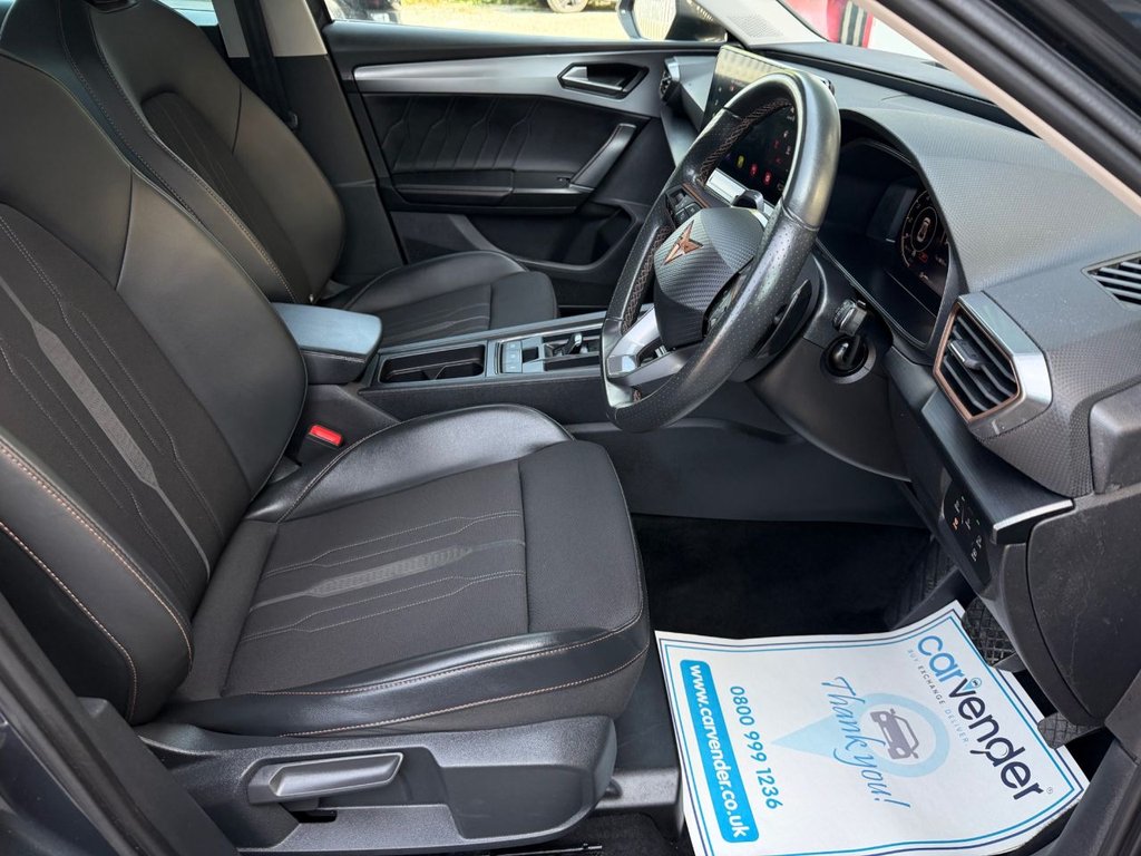 USED 2023 23 CUPRA LEON 1.5 eTSI EVO V1 Hatchback 5dr Petrol Hybrid DSG Euro 6 (s/s) (150 ps) 1 Owner|3 Services|Adp.Cruise|Camera|Apple Car play|Sensors|